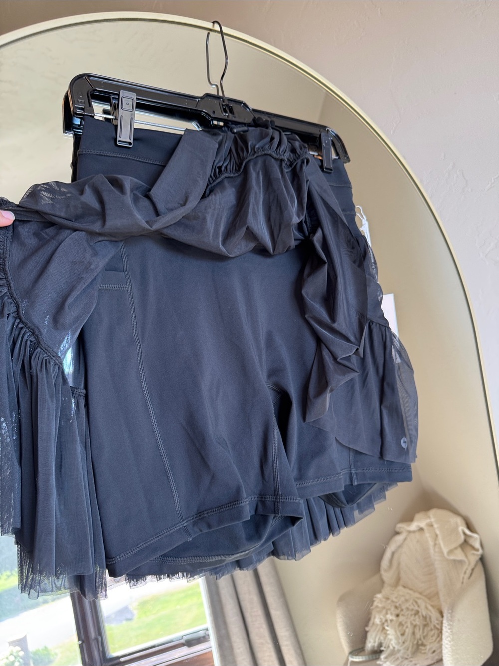 POPFLEX Black Tiered Skater Tulle Skort - Picture 5 of 5